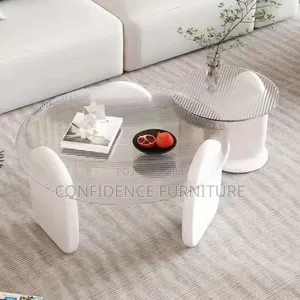 Modern Design Center Table With Side Stool