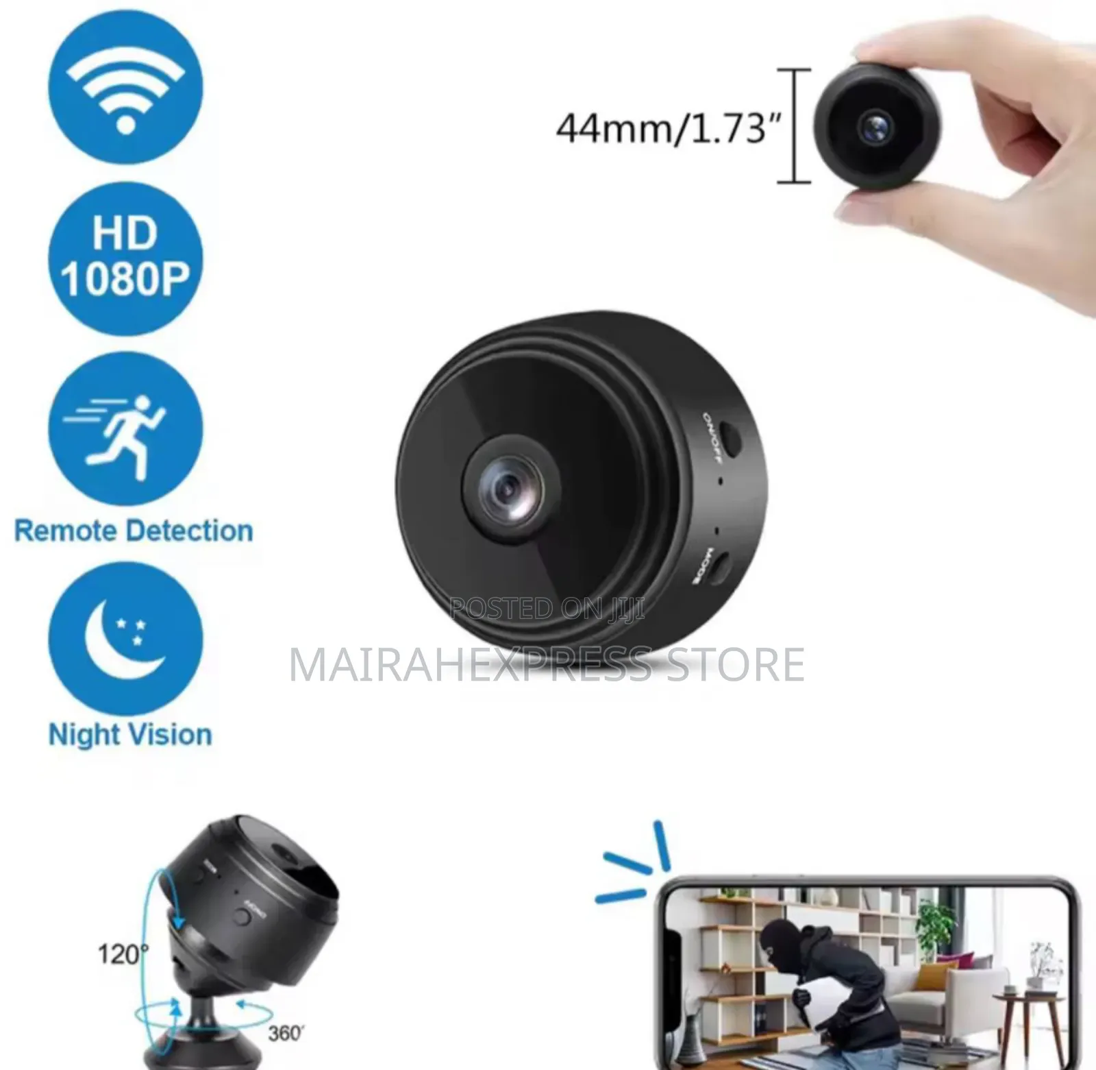 A9 Mini 1080p Wireless Wifi Smart Surveillance Ip Camera