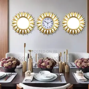 3 in 1 Wall Clock With Mirror