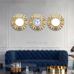 3 in 1 Wall Clock With Mirror