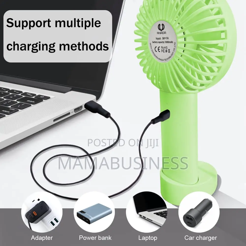 USB Powered Handheld Fan Rechargeable Fan