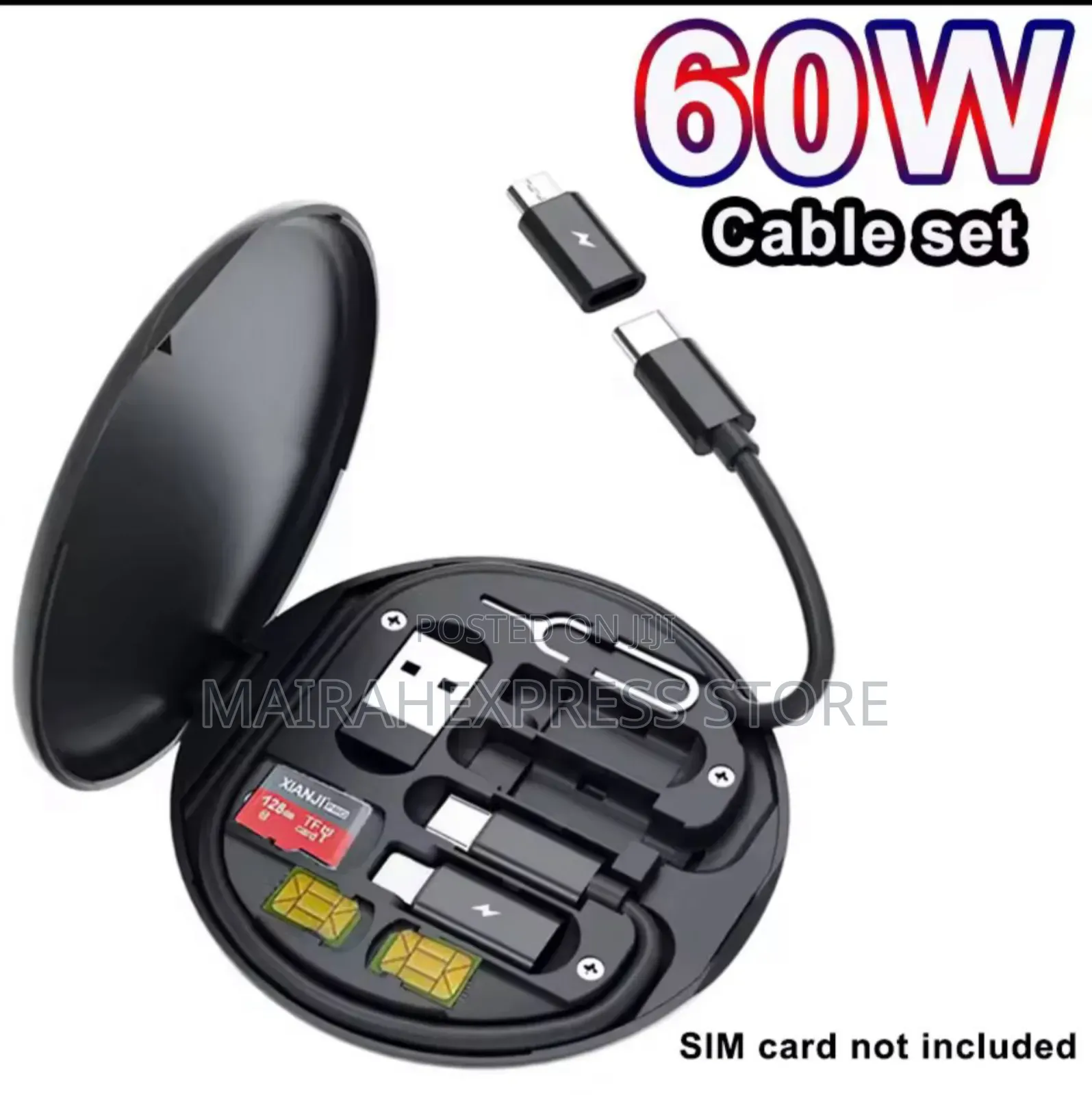 Multifunction 60W Type C to Micro USB Adapter Data Cable Kit