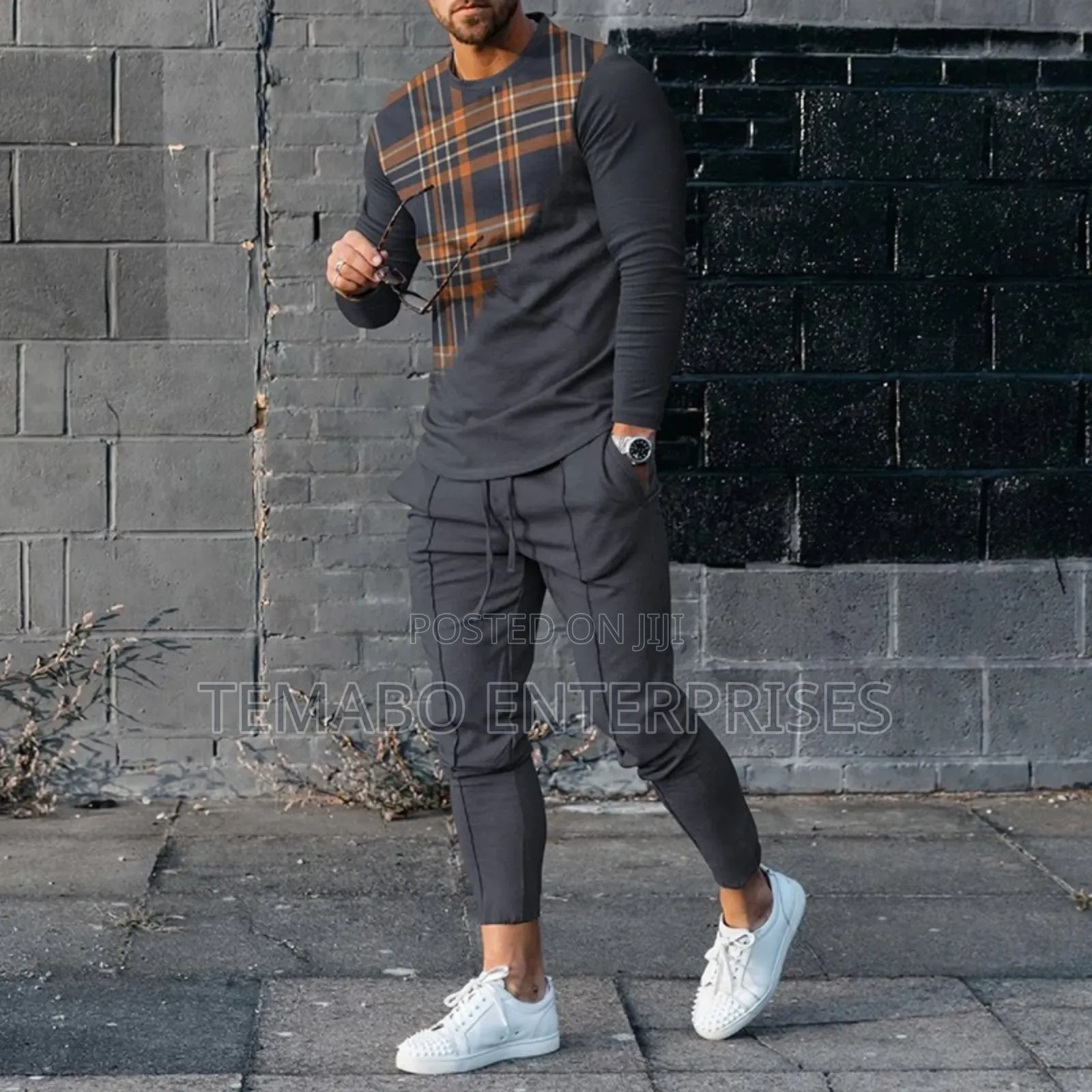 Men 2pcs Complete Suit Set Wears