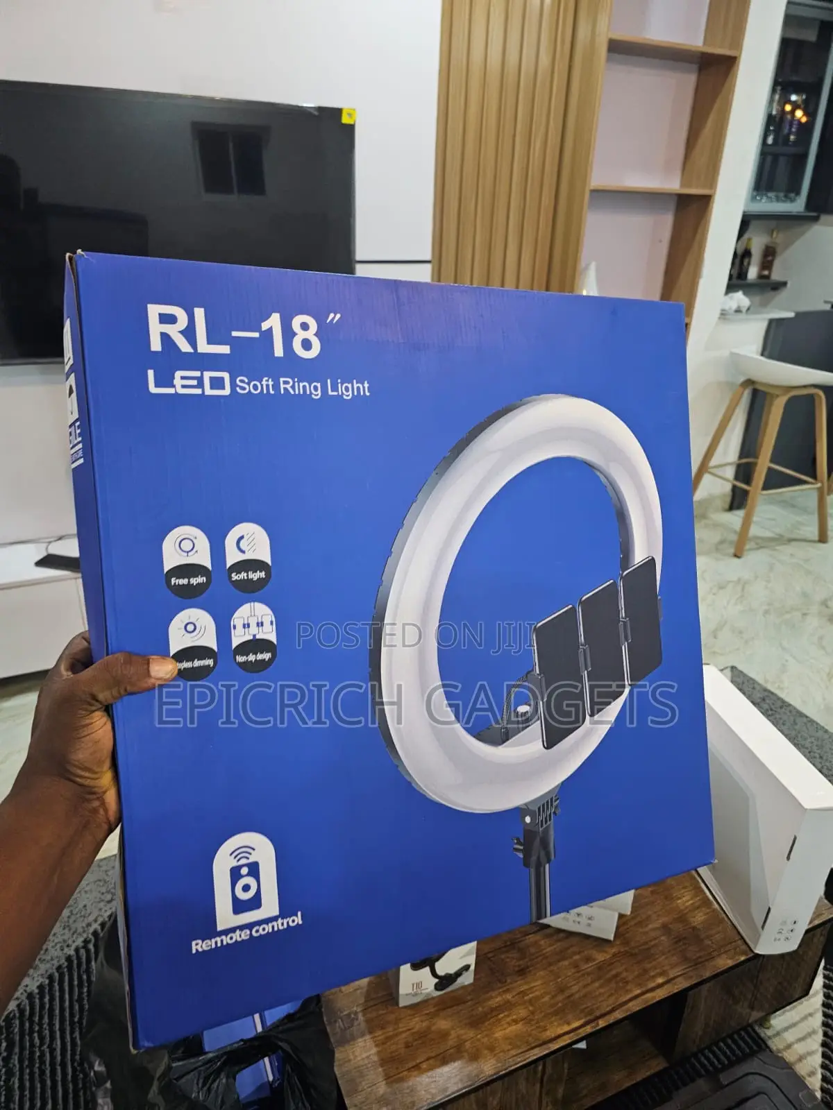 Rl-18” Led Soft Ring Light With Remote/Bag