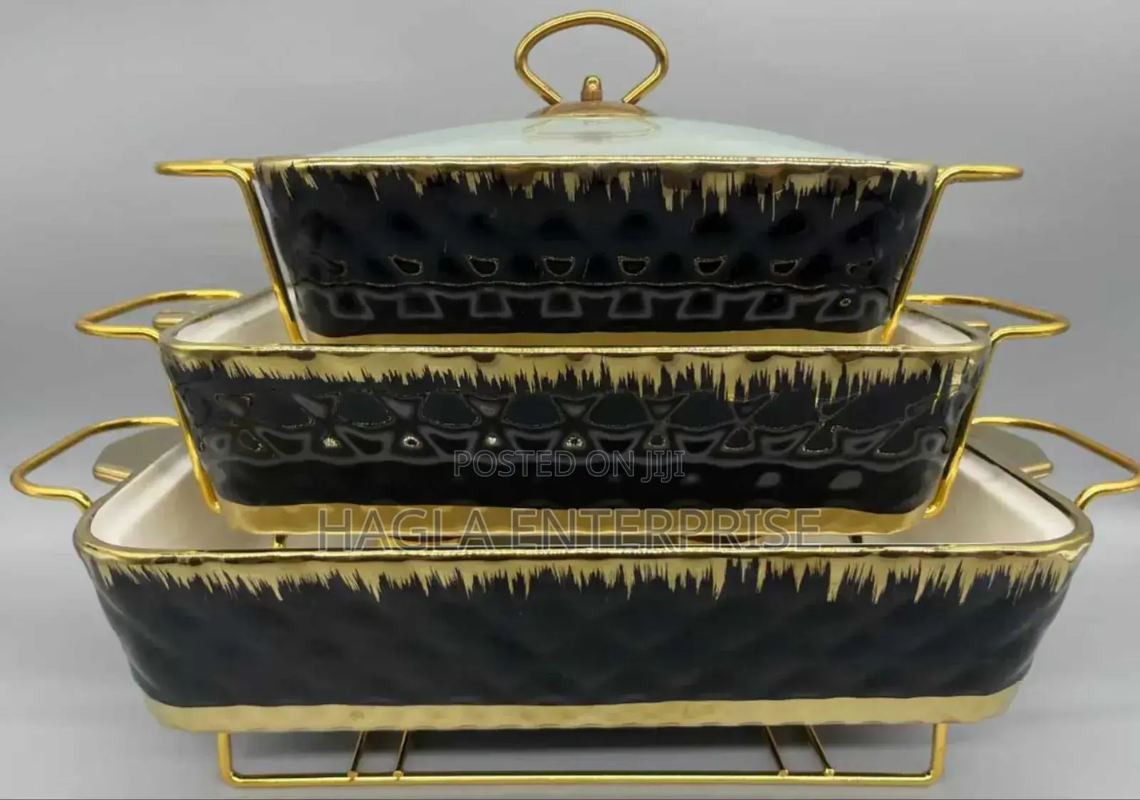 3 Pieces Chaffing Dish Buffet Set