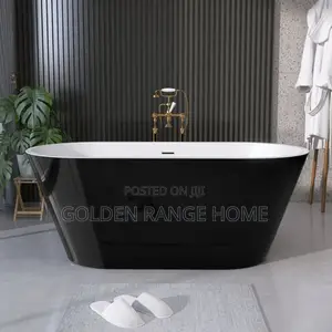 Black and White Acrylic Bathtub