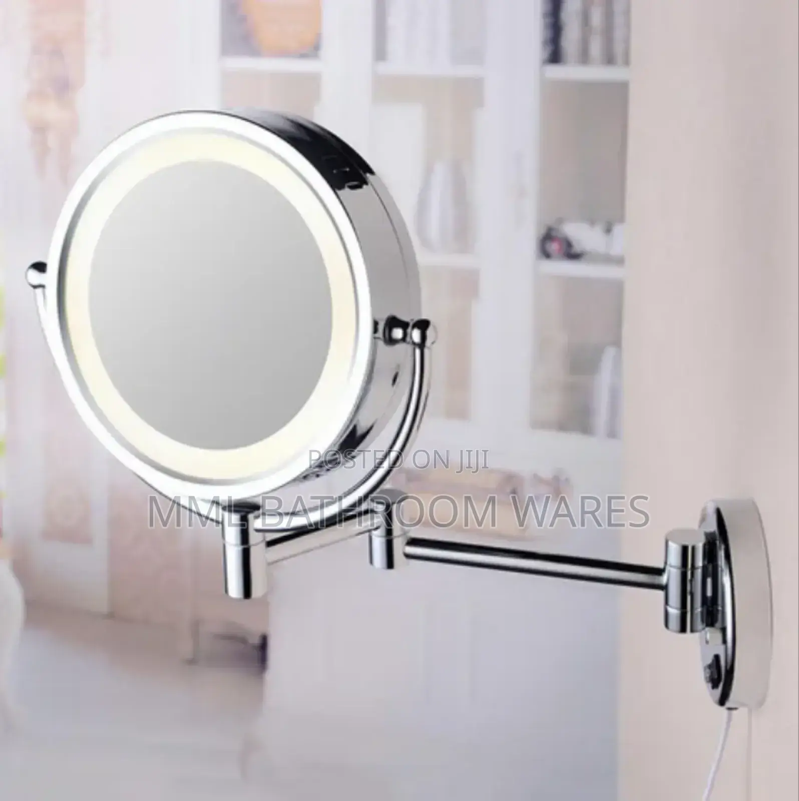 Wall Mounted Swivel Chrome Led Magnifying Mirrors