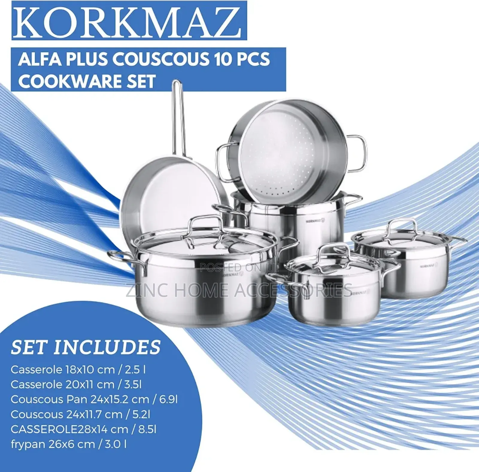 Korkmaz 10pc Alpha Plus