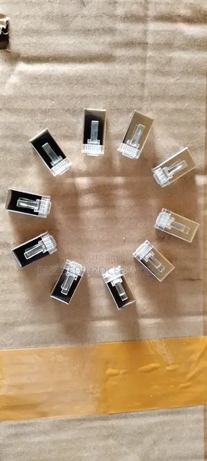 10 Pieces RJ45 Cat 6 Metal Shielded Crimping Connectors Plug