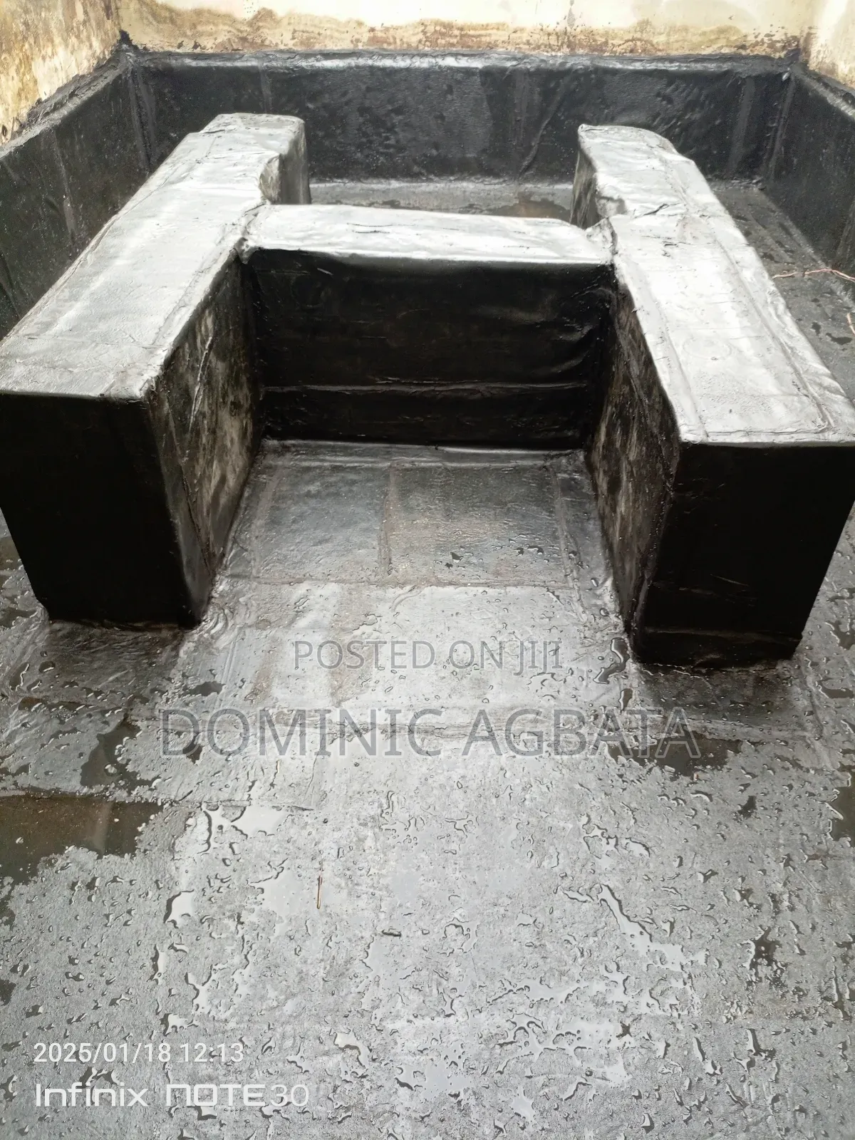 Ebullient Waterproofing Tank Area