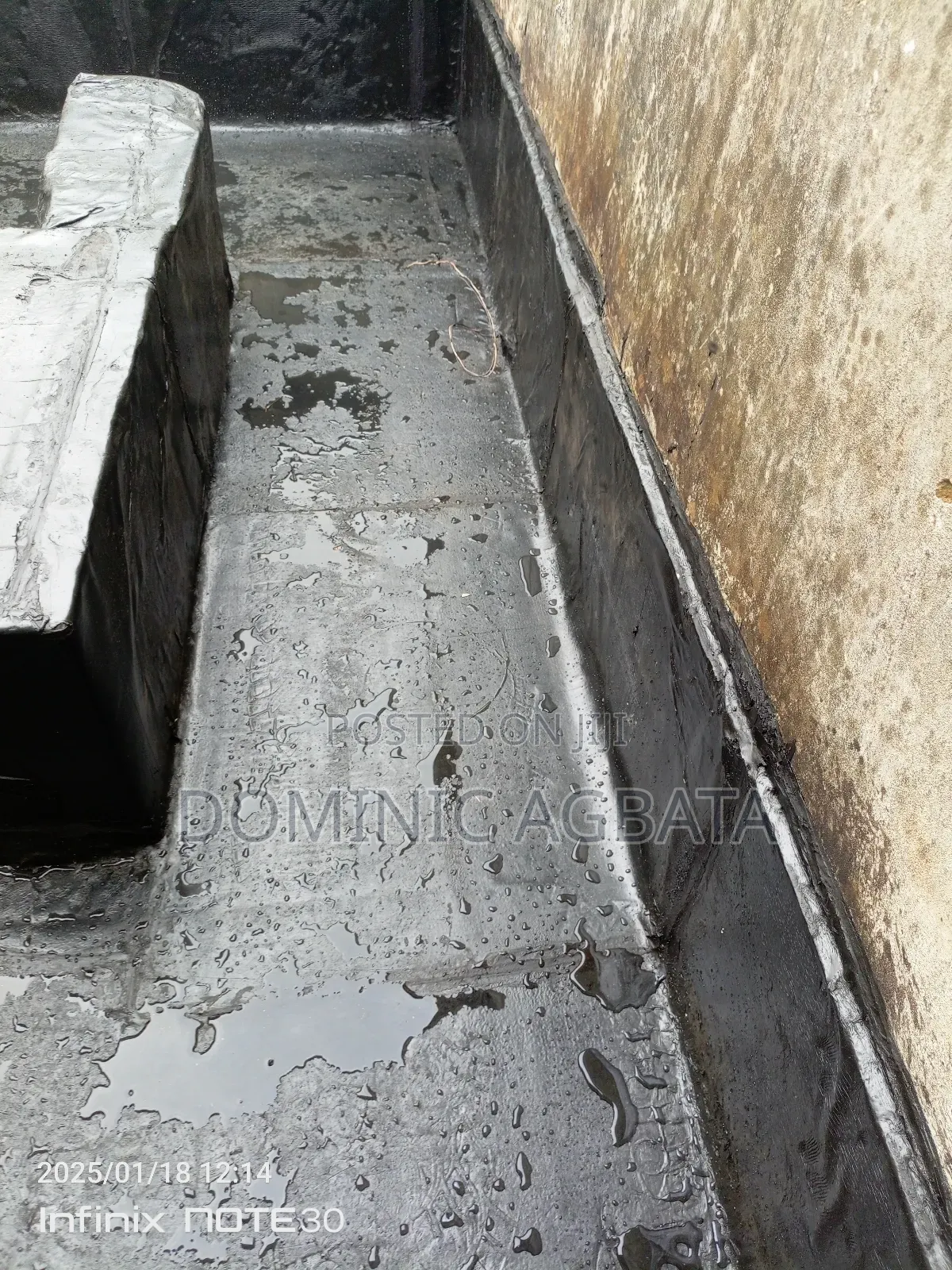 Ebullient Waterproofing Tank Area