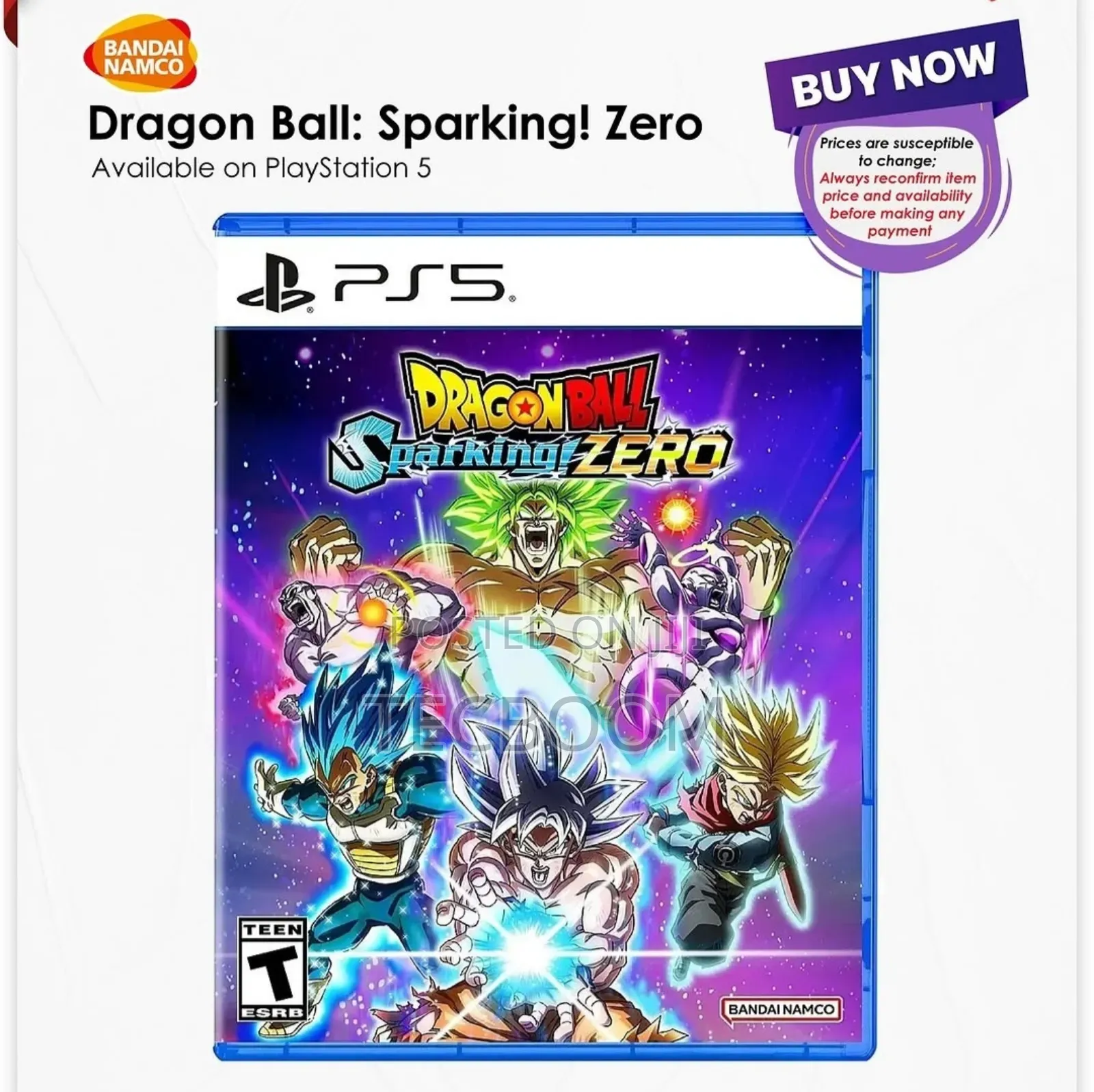 Dragon Ball Sparking Zero Ps5