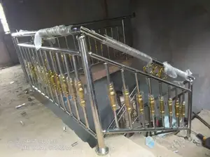 Gold Stainless Staircase Handrails
