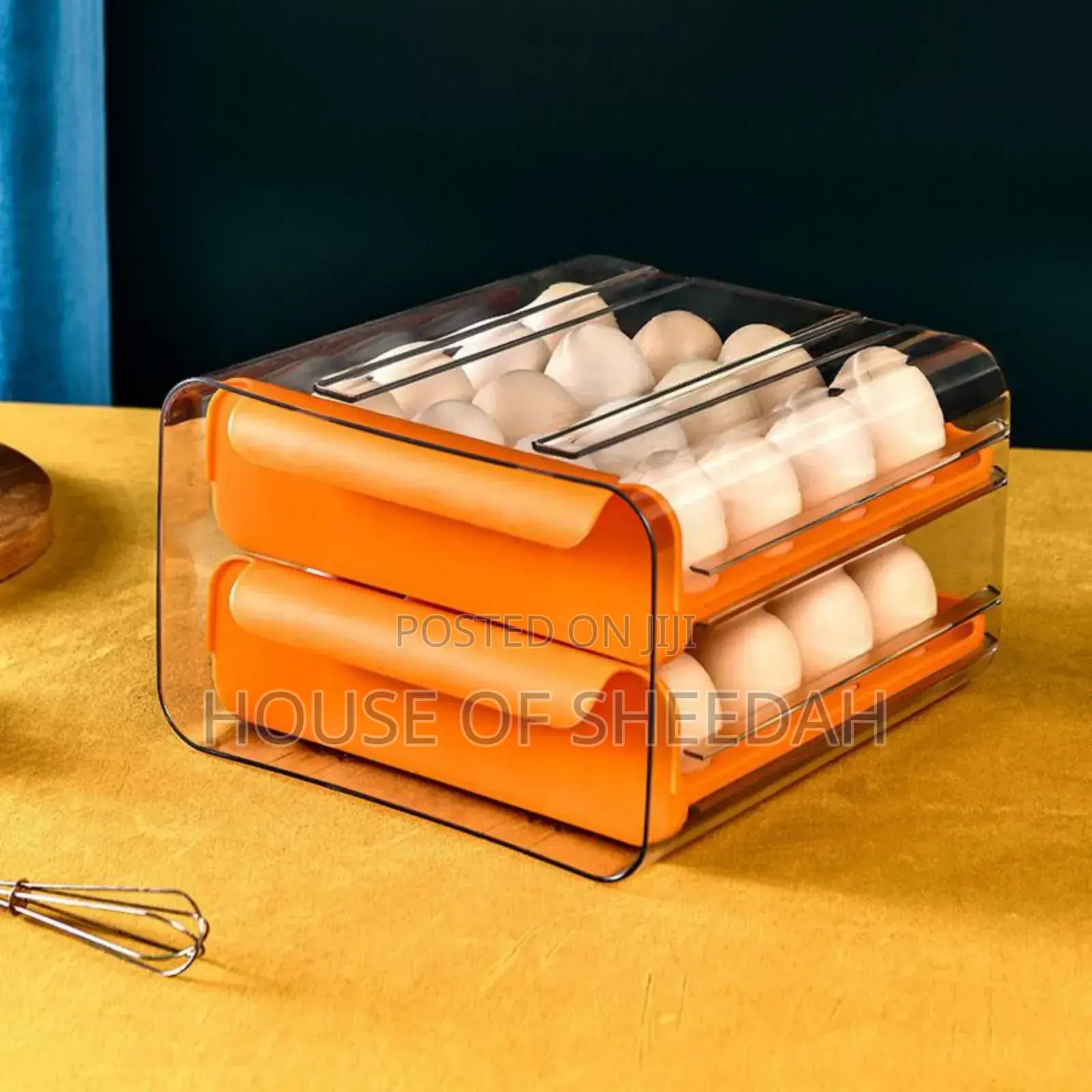 32grid Drawer Type Acrylic Egg Rack
