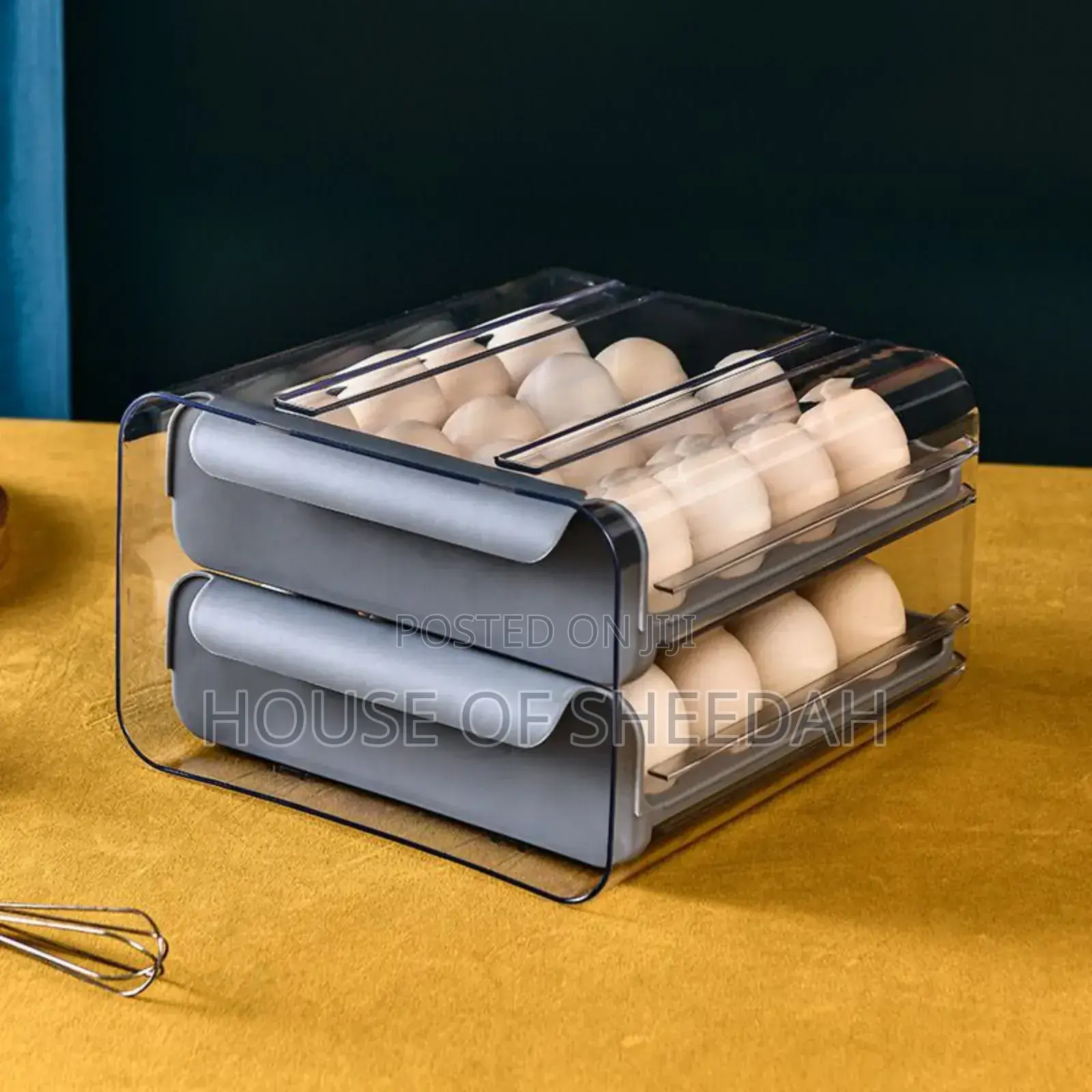 32grid Drawer Type Acrylic Egg Rack