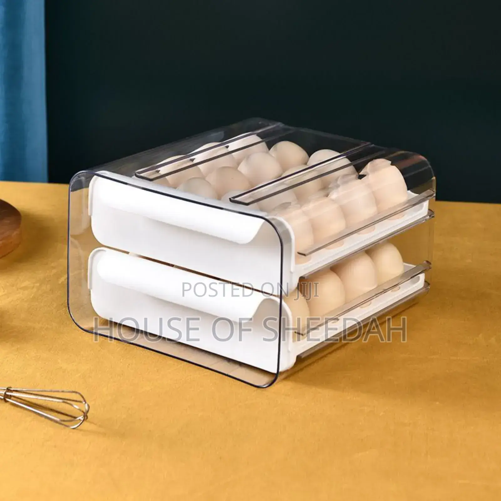 32grid Drawer Type Acrylic Egg Rack