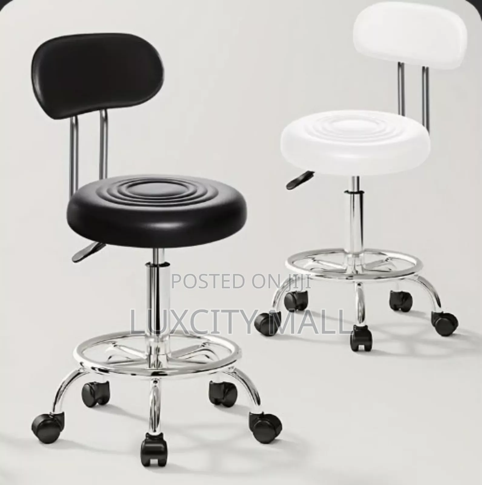 Rolling Chair With Backrest