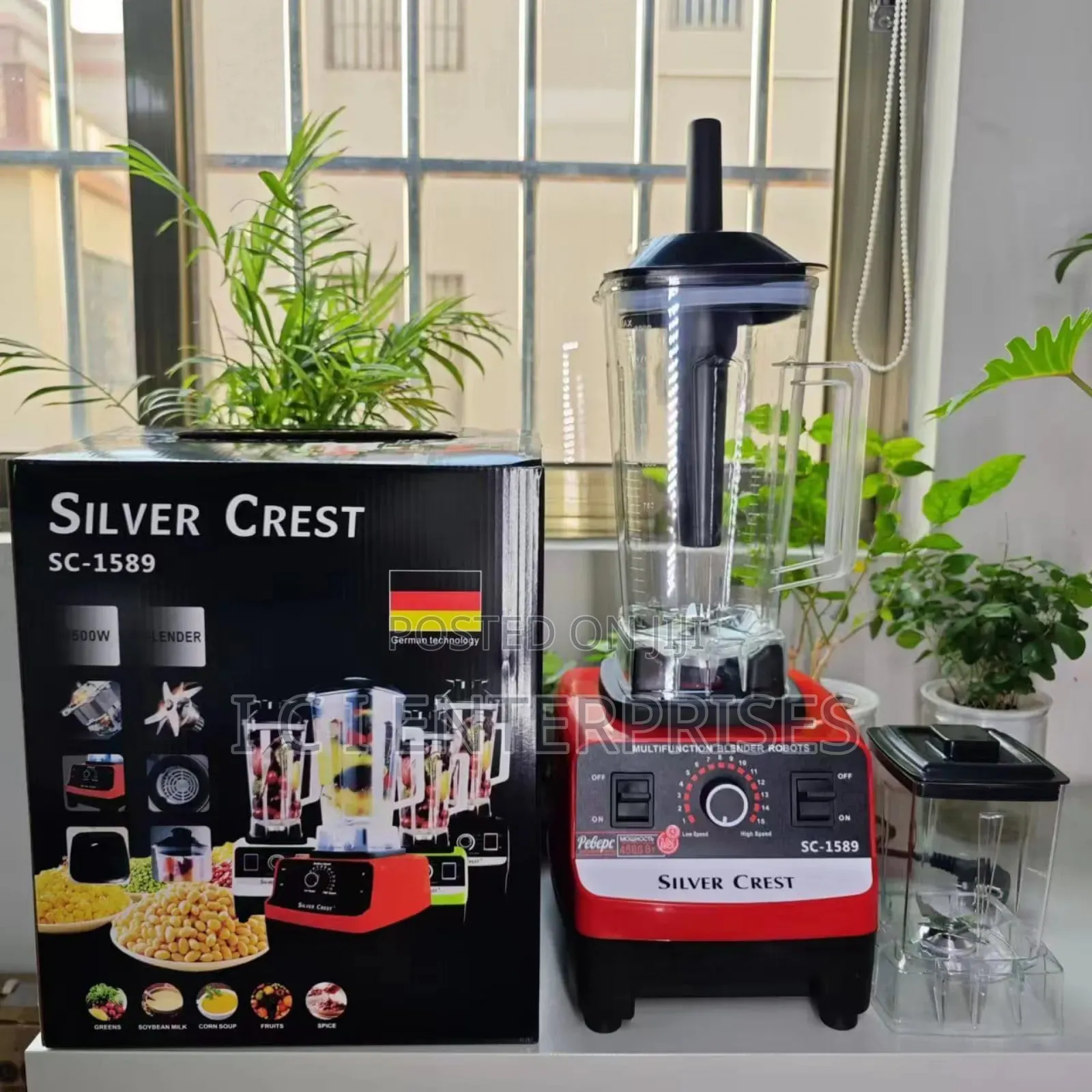 Silvercrest 2liters 5000w Industrial Blender With Mill Jar