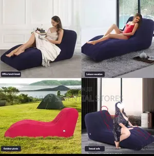S-Shaped Inflatable Seatings Bedroom Couple Sofas Simple