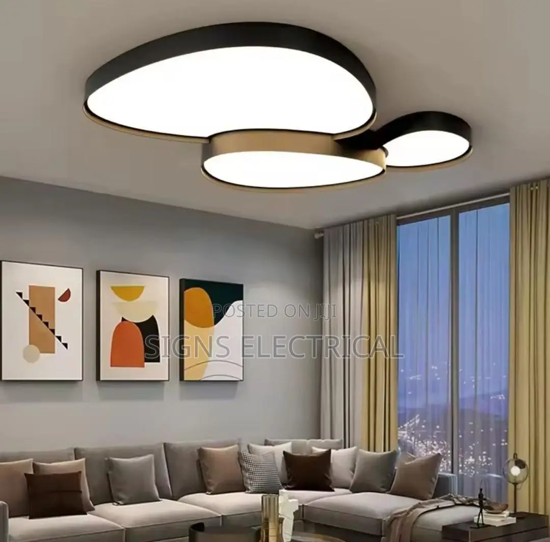 Nordic Elliptic Led Ceiling Lights Smart Dimmable