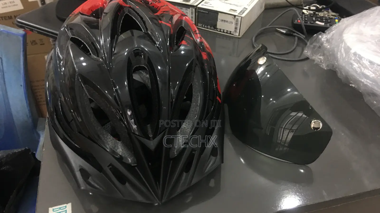Professional Bike Helmet With Backlight Size 58-62cm