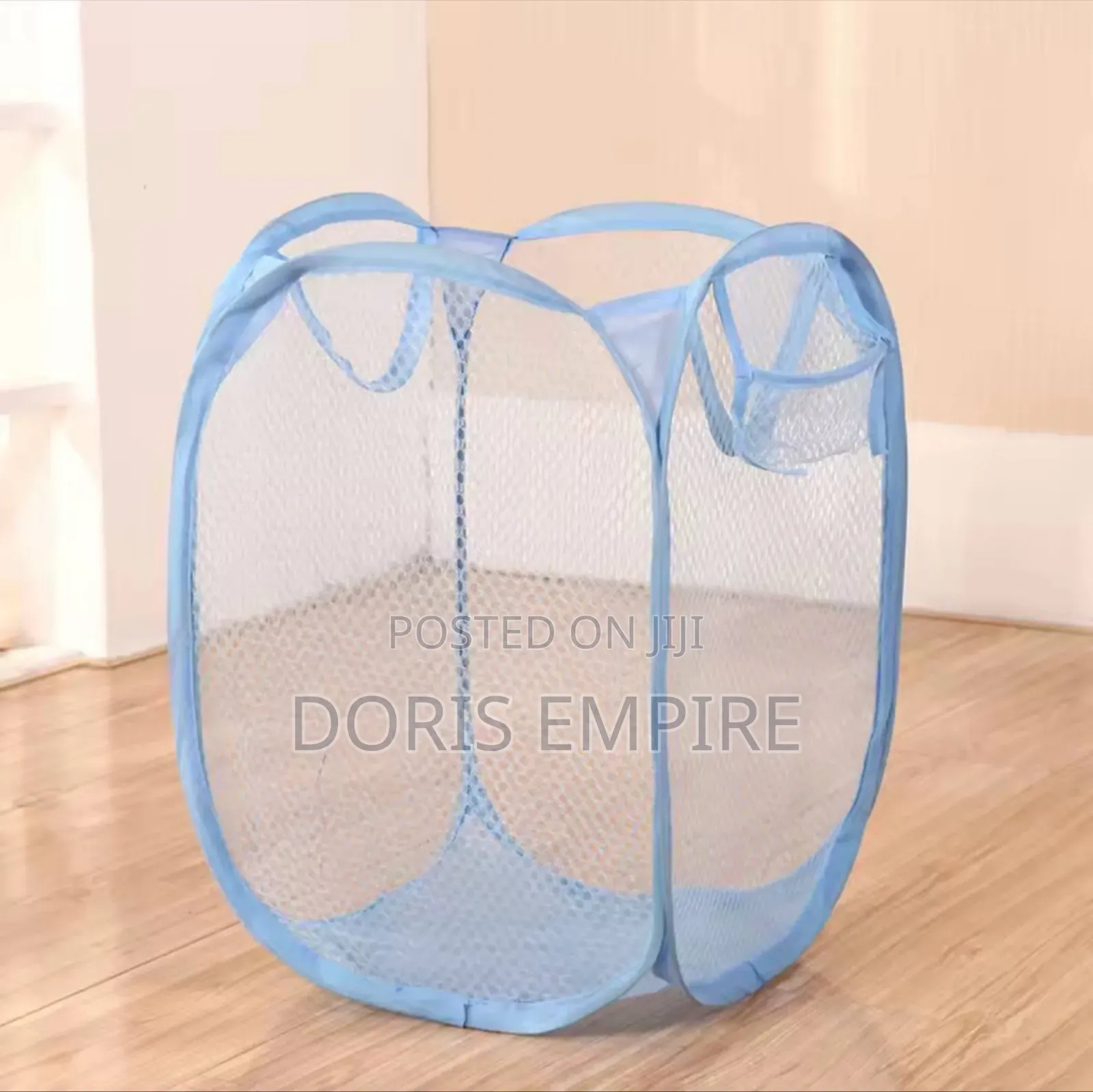 Collapsible Pop-Up Mesh Laundry Basket Portable .