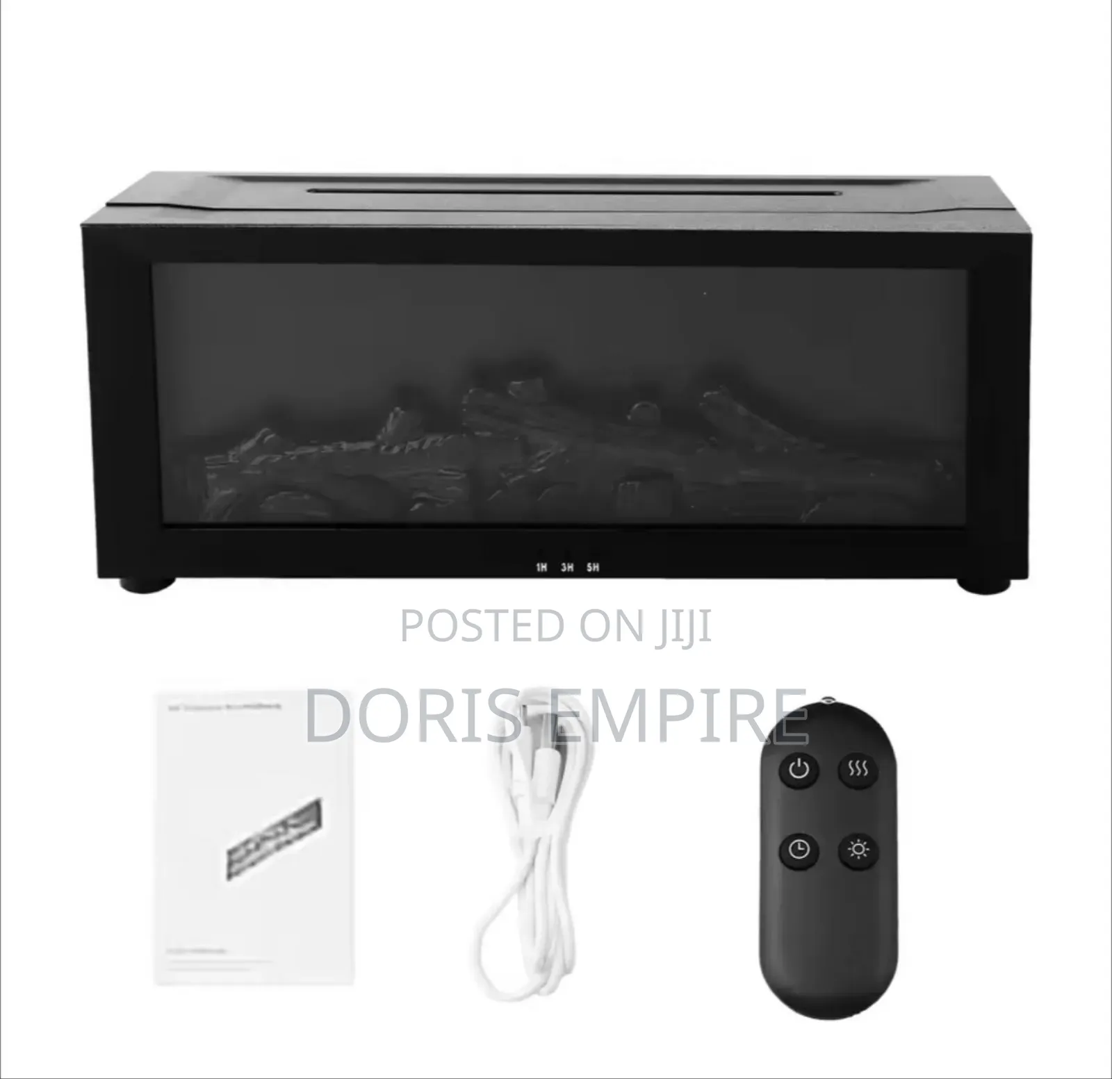 Colorful 3D Flame Fireplace Aroma Diffuser Waterless.