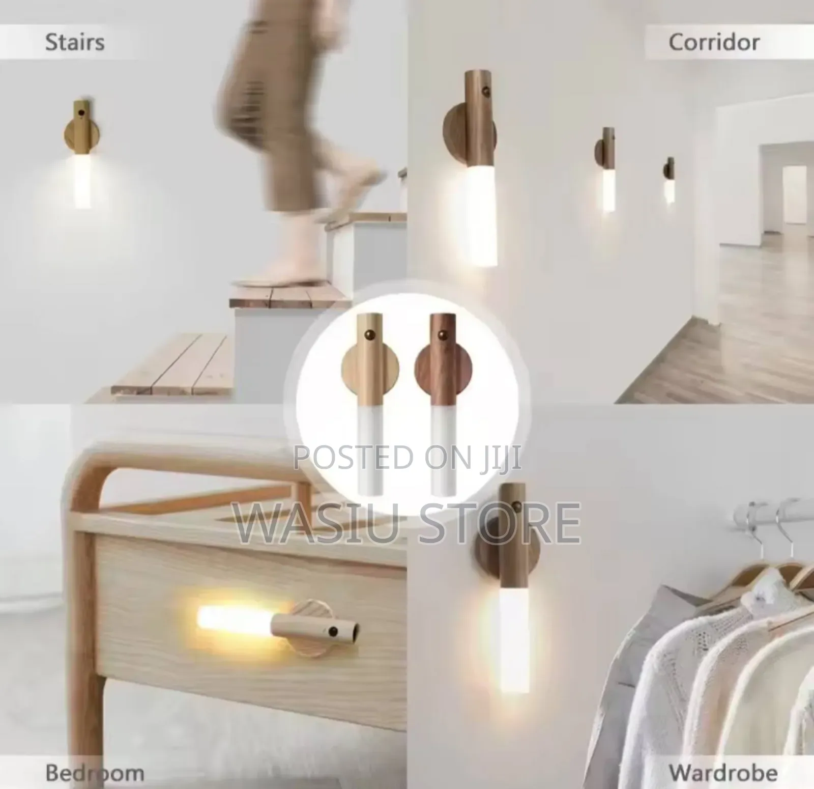 Walnut Wood Intelligent Induction Light
