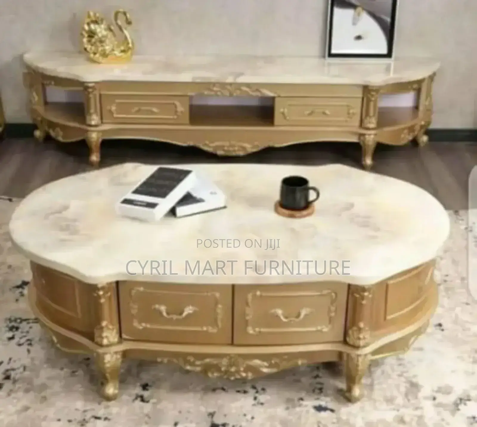 Royal Center Table and TV Stand
