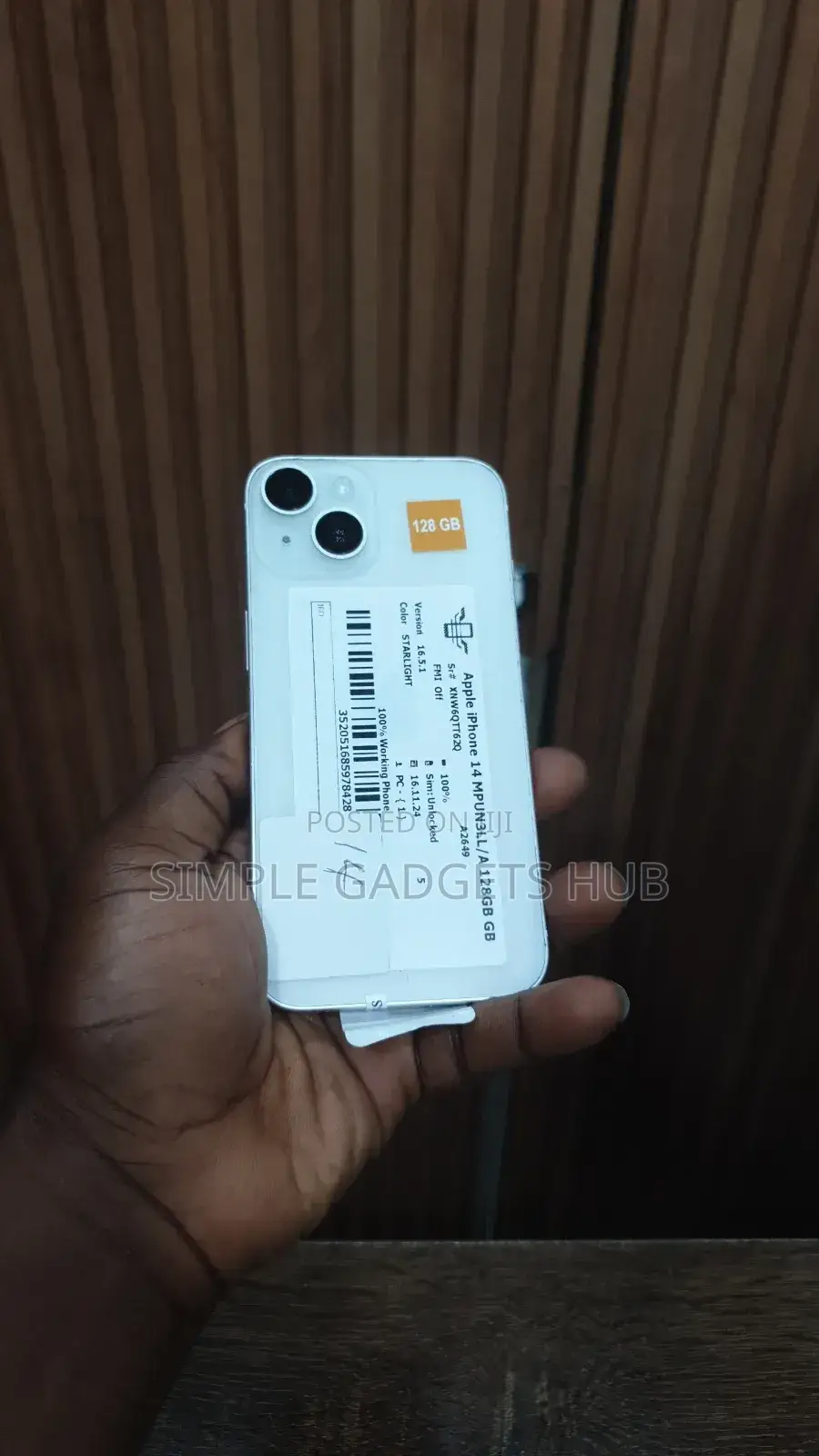 New Apple iPhone 14 128 GB Silver