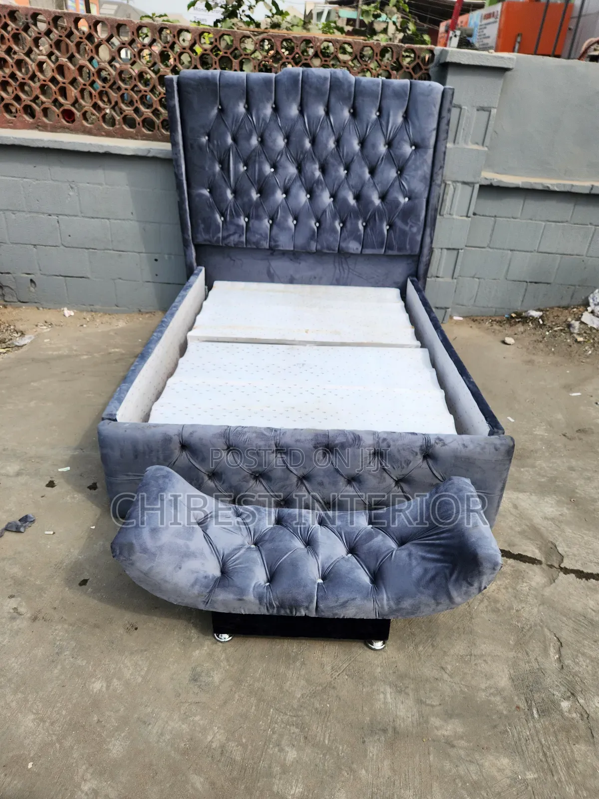 Ash Four and Half by 6 Bed Frame With Its Footrest.