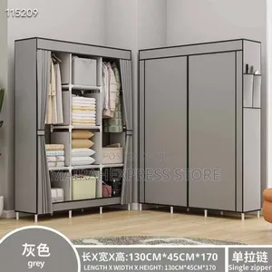 8 Compartments Cloth Storage Wardrobe (Size: 130x45x175)