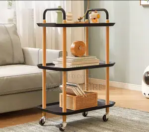 3 Layers Kitchen Square Cart Simple Multi-function Simple