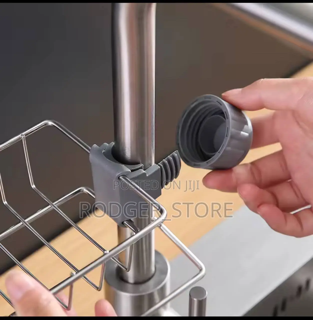 Kitchen Stainless Steel Sink Drain Rack Sponge Storage