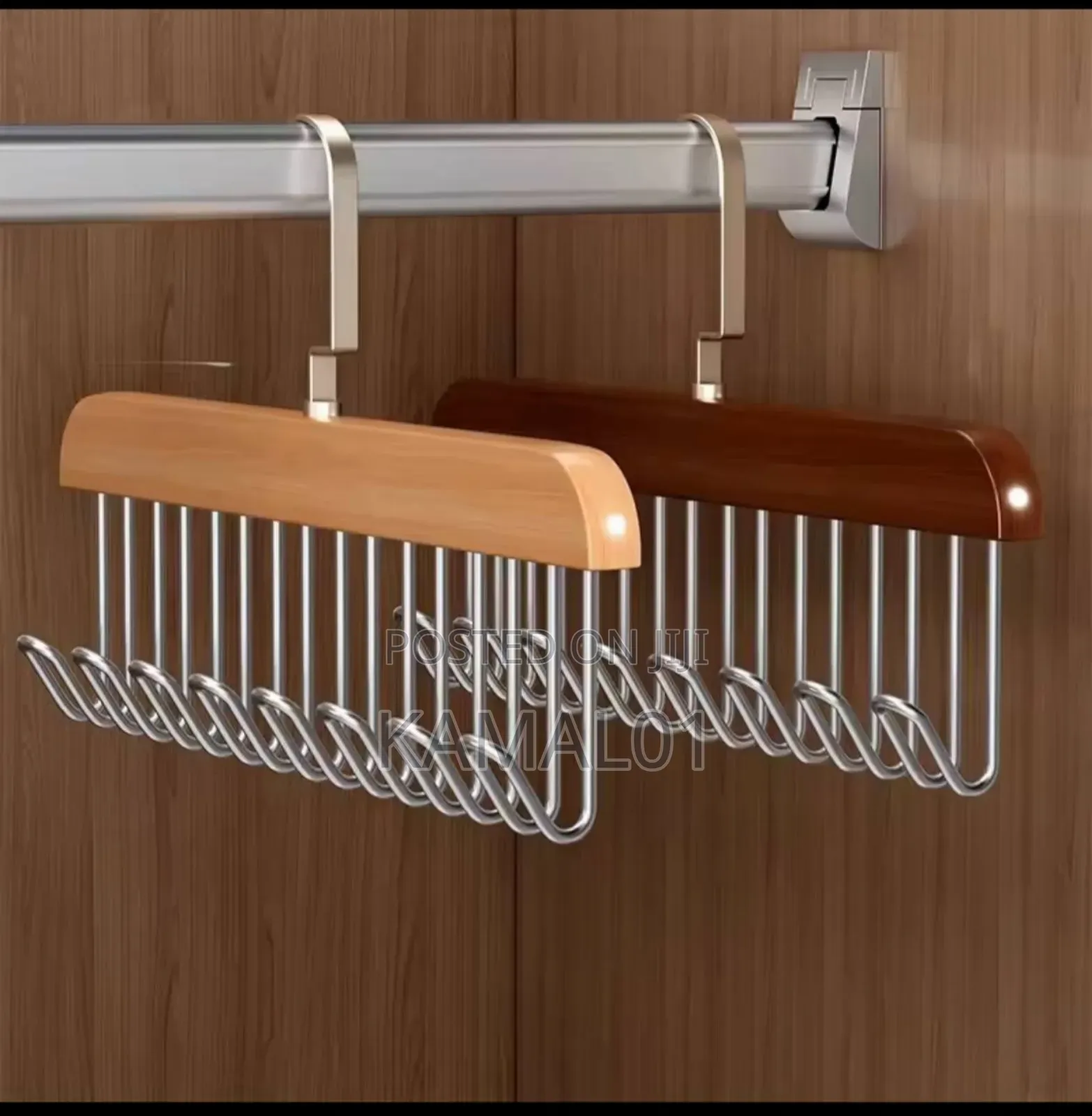 Solid Wood Multi-Hook Clothes Hanger Storage Hangers