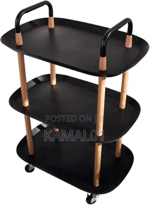 Photo - Side Table Multifunctional Storage Shelf With Wheels