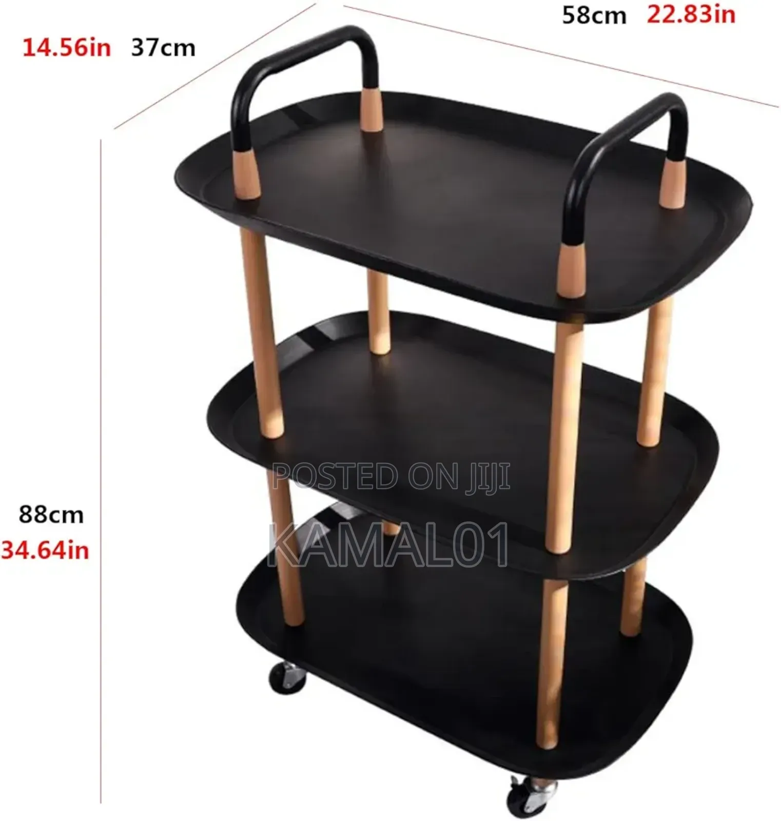 Side Table Multifunctional Storage Shelf With Wheels