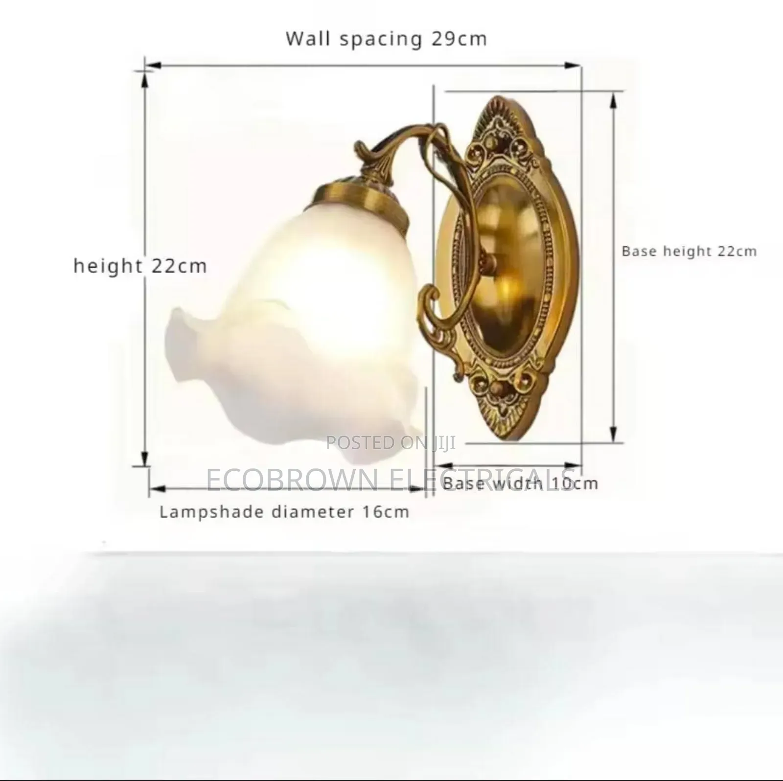 Browns Quality Wall Brackets Light