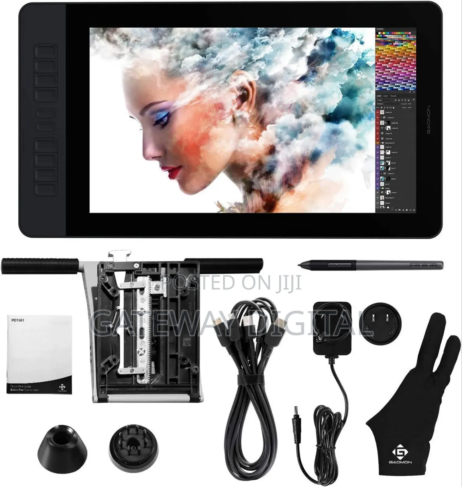GAOMON PD1561 Pen Display AP50 Passive Pen -15.6''