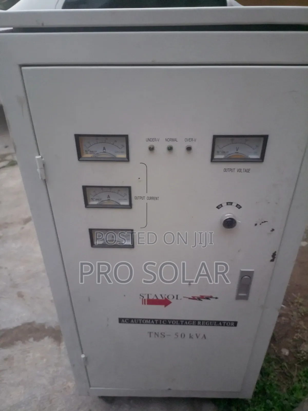 Stavol Stabilizer 50KVA 3- Phase Servo Voltage Stabilizer