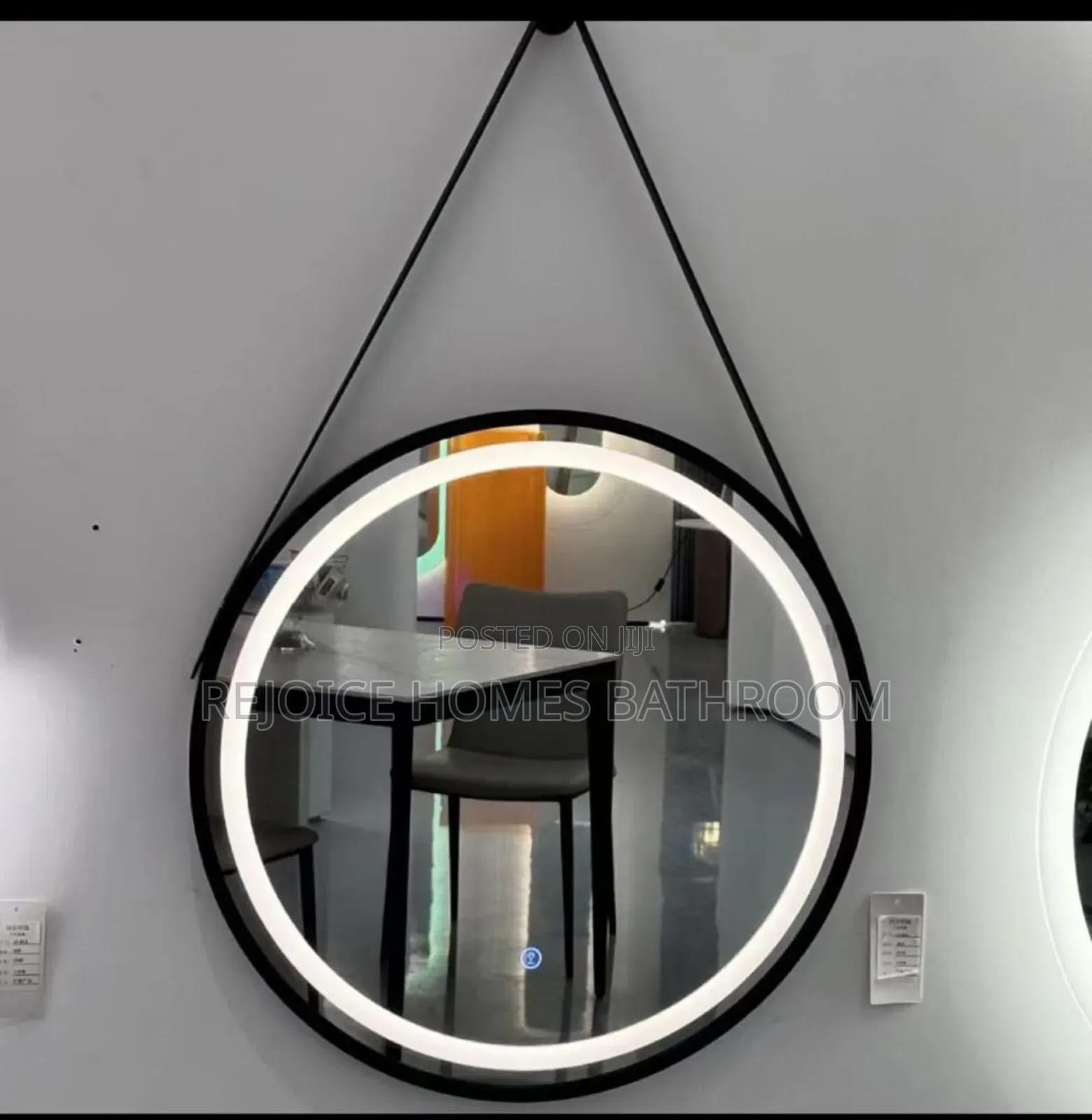 Hook Hanging Mirror With LED