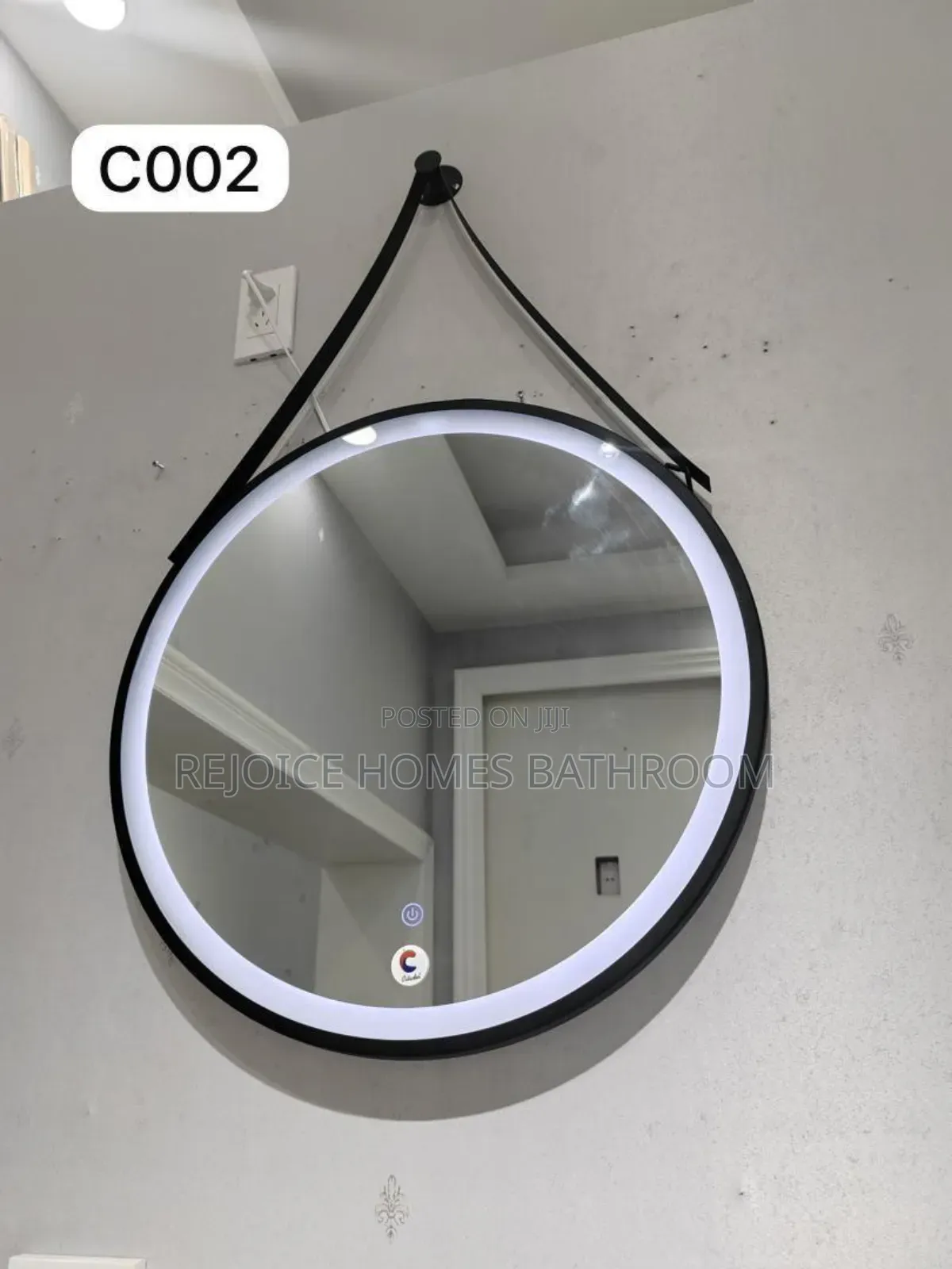 Hook Hanging Mirror With LED