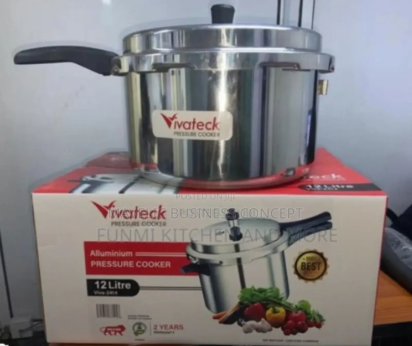 Vivatech Pressure Cooker (12 Litres)