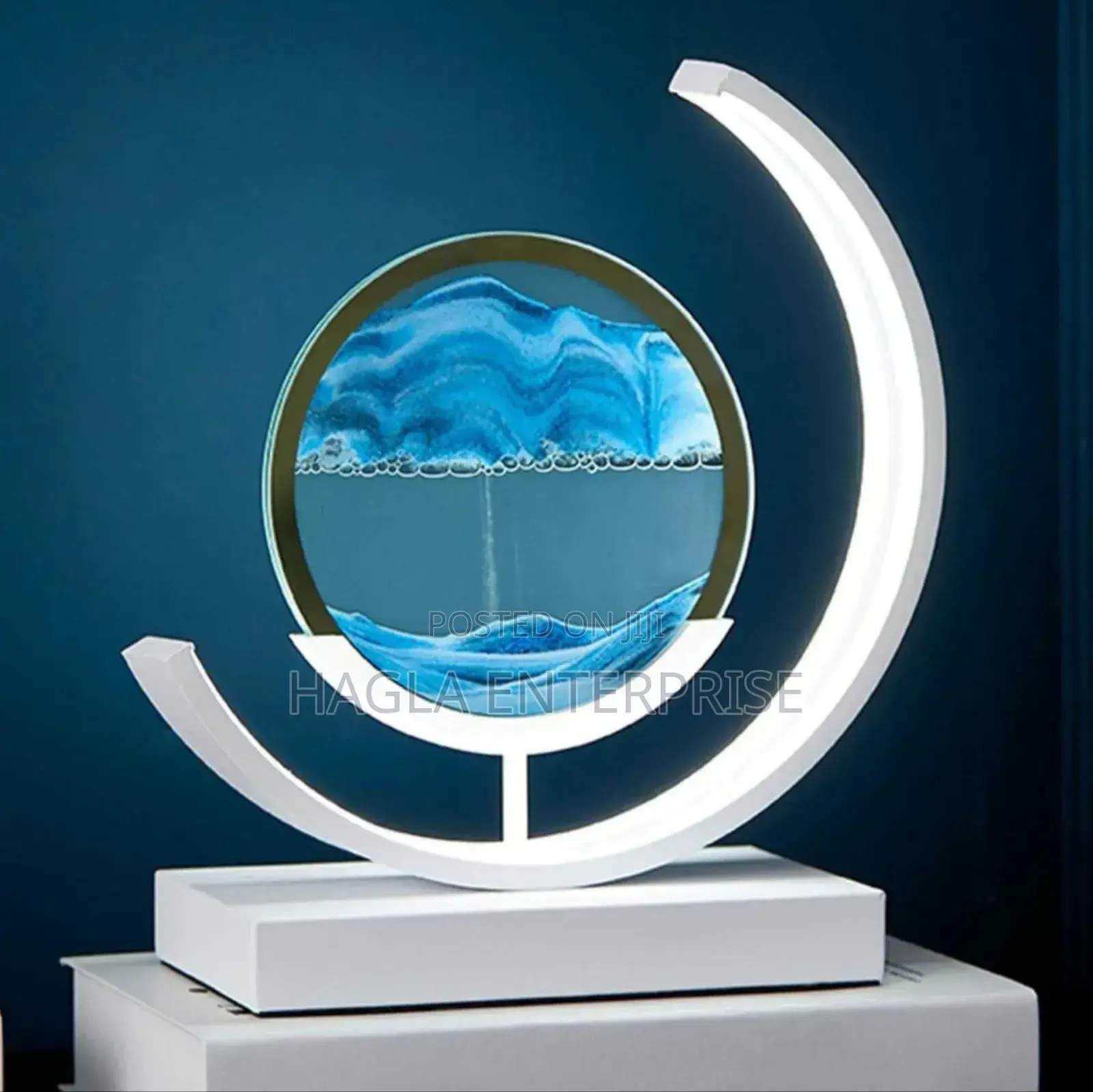 Table Light 3d Dynamic Moving Sand Bedside Lamp