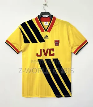 Arsenal Official JVC Retro Yellow Jersey