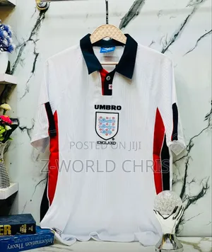 England Official White Retro Jersey