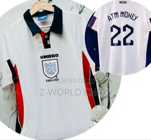 England Official White Retro Jersey