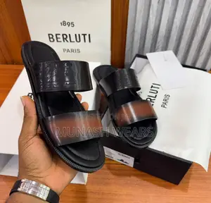 Luxury Berluti Leather Slipers 40-46