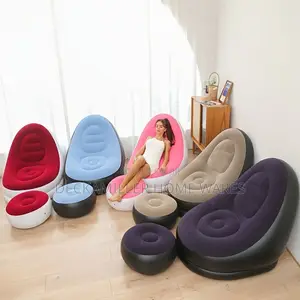 Portable Inflatable Sofa With Footrest