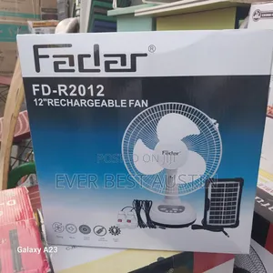 Fadar 12inches Solar Table Rechargeable Fan 3in1